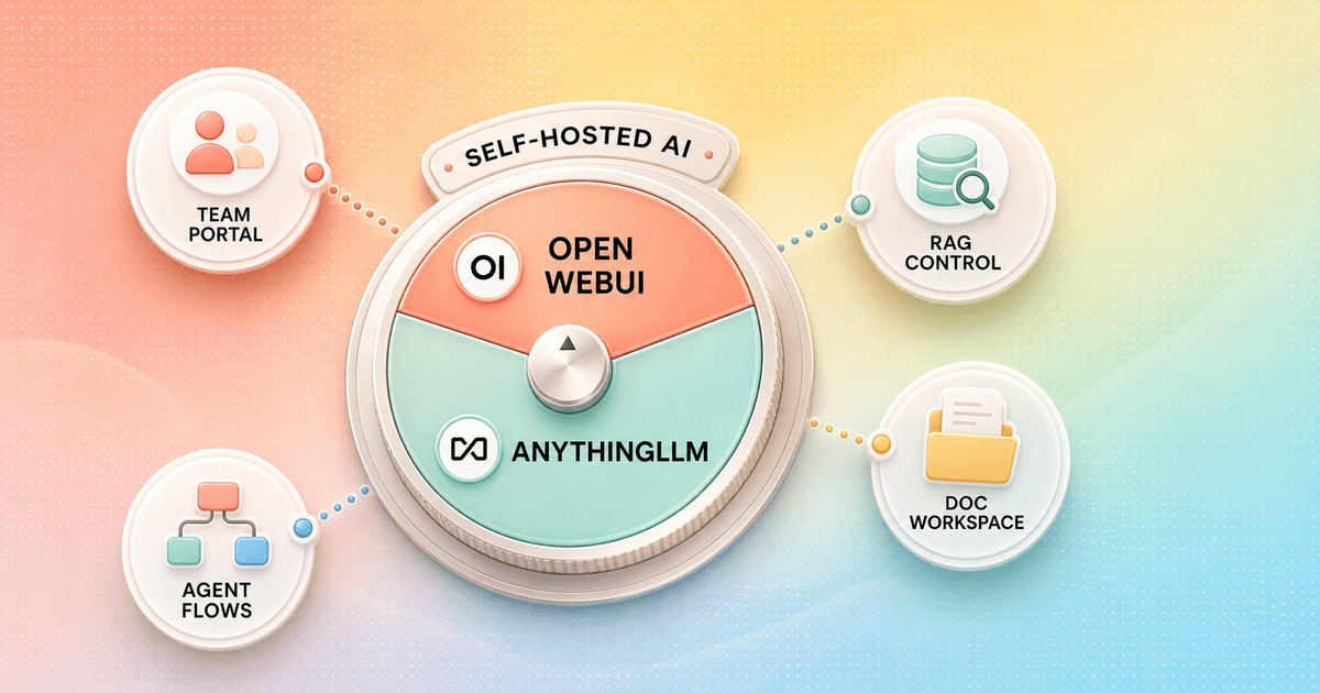Open WebUI vs AnythingLLM in 2026: Pick the Right Self-Hosted AI Workspace