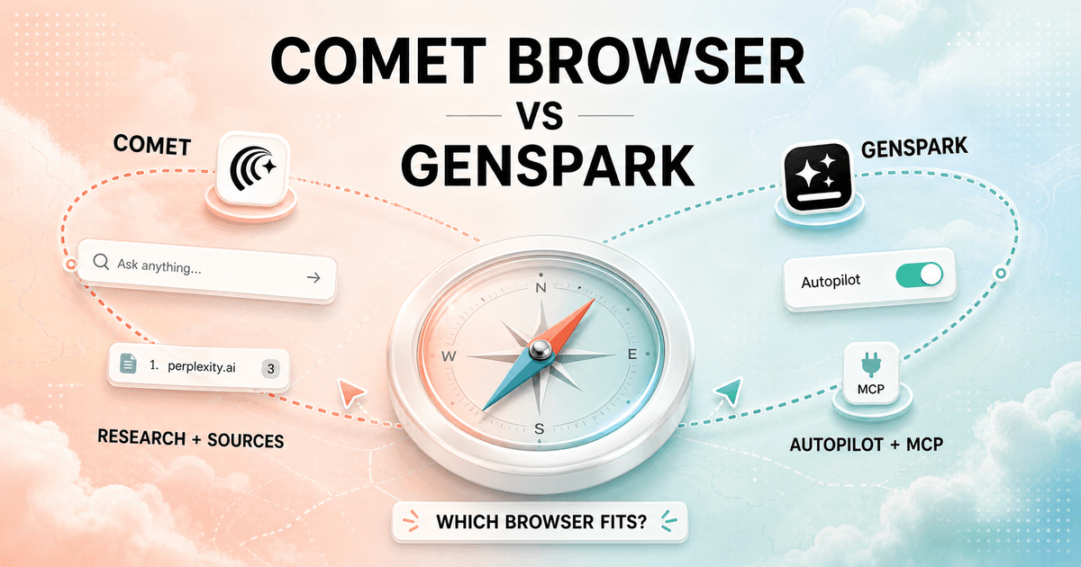 Comet Browser vs Genspark in 2026: Better Research or More Automation?