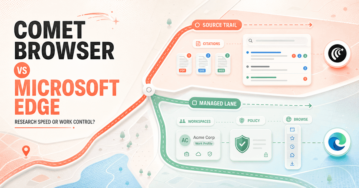 Comet Browser vs Microsoft Edge in 2026: Better AI Research or a Safer Work Browser?