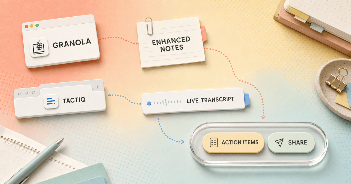 Granola AI vs Tactiq in 2026: The Workflow Difference That Matters