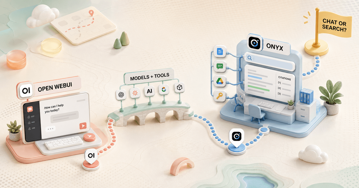 Open WebUI vs Onyx in 2026: Chat Portal or Company Search?