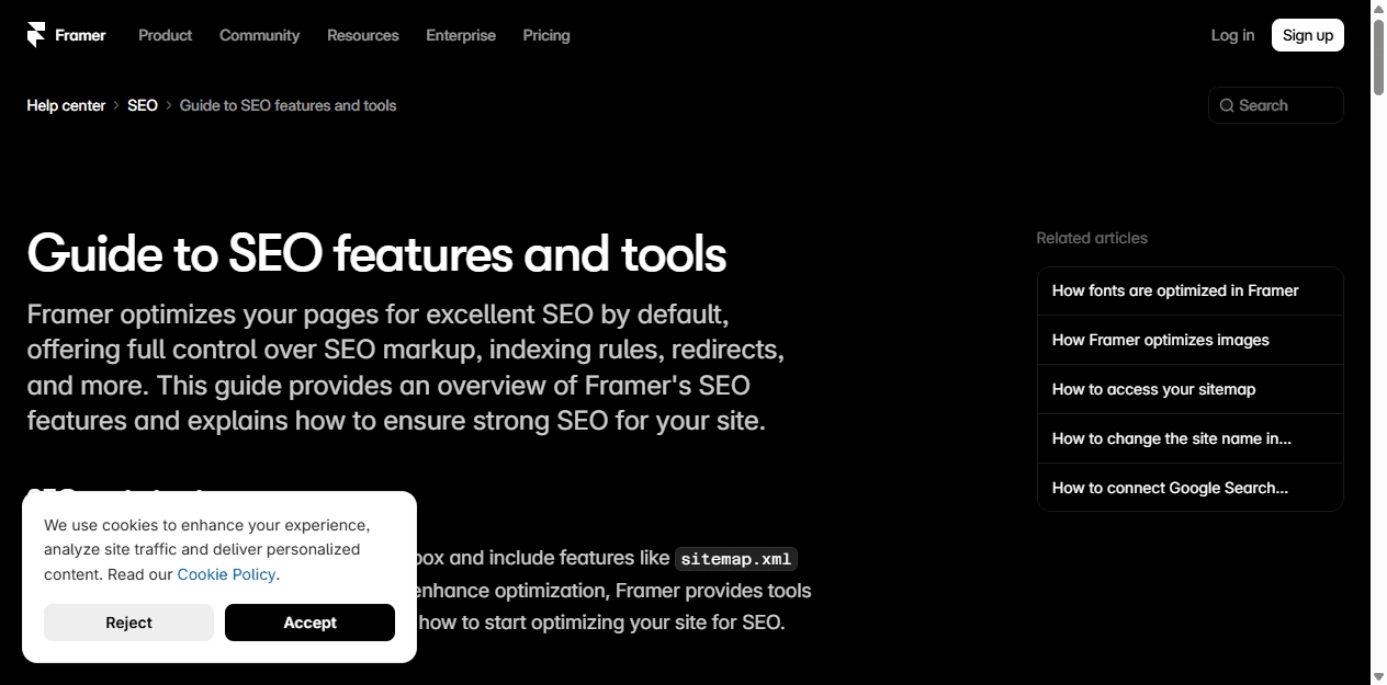 Framer SEO